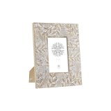 Fotoramme DKD Home Decor Hvid Natur Krystal Mangotr Indianer mand 20 x 1,3 x 25 cm #1