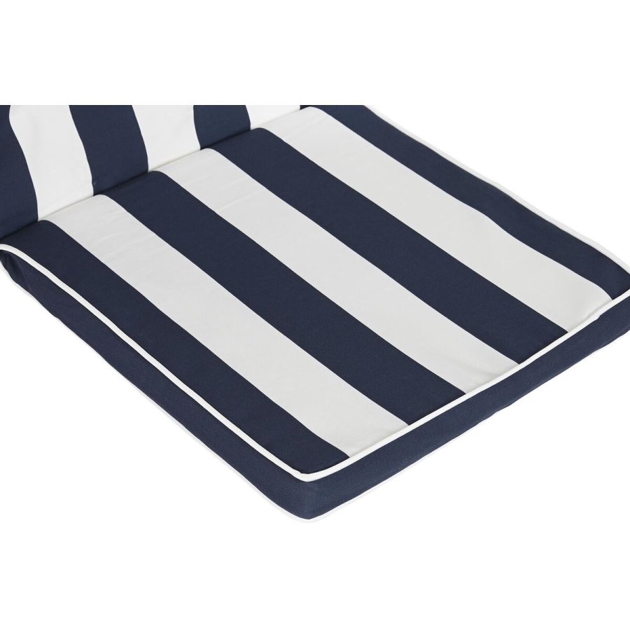 Pude DKD Home Decor Hvid Marinebl Striber 42 x 4 x 115 cm #5