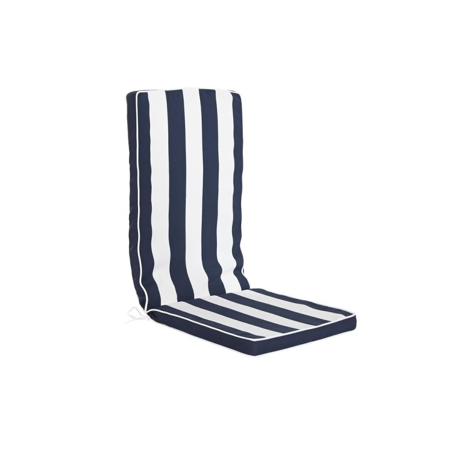 Pude DKD Home Decor Hvid Marinebl Striber 42 x 4 x 115 cm #1