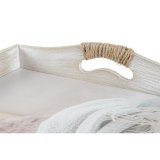 Bakkest DKD Home Decor Beige 40 x 30 x 6 cm Tr MDF (2 enheder) #4