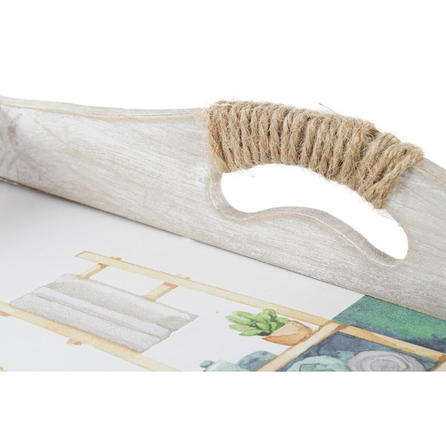 Bakkest DKD Home Decor 40 x 30 x 6 cm Tr MDF (2 enheder) #4