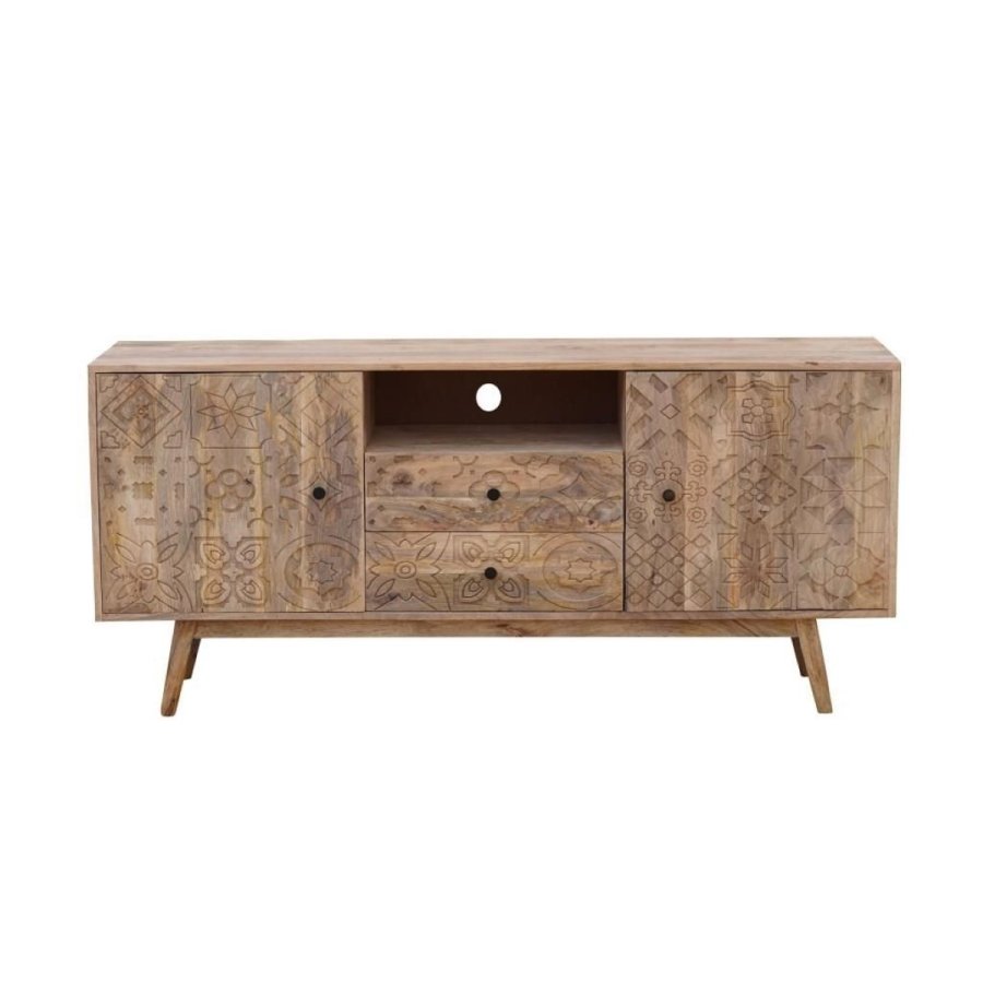 mbler DKD Home Decor Multifarvet Natur Mangotr 155 x 40 x 70 cm #2