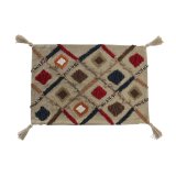 Pudebetrk DKD Home Decor 60 x 1 x 40 cm Multifarvet Frynse #1