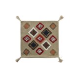 Pudebetrk DKD Home Decor Multifarvet Frynse 50 x 1 x 50 cm #1