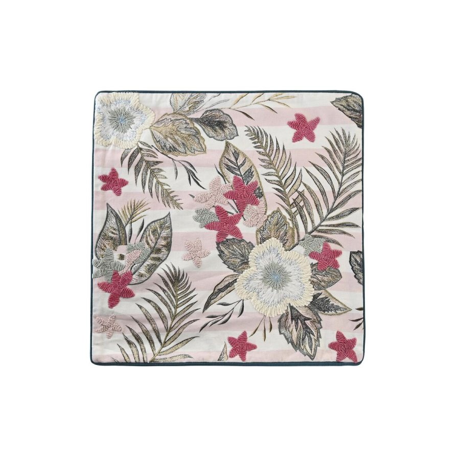 Pudebetrk DKD Home Decor Pink Grn Tropisk 50 x 1 x 50 cm #1