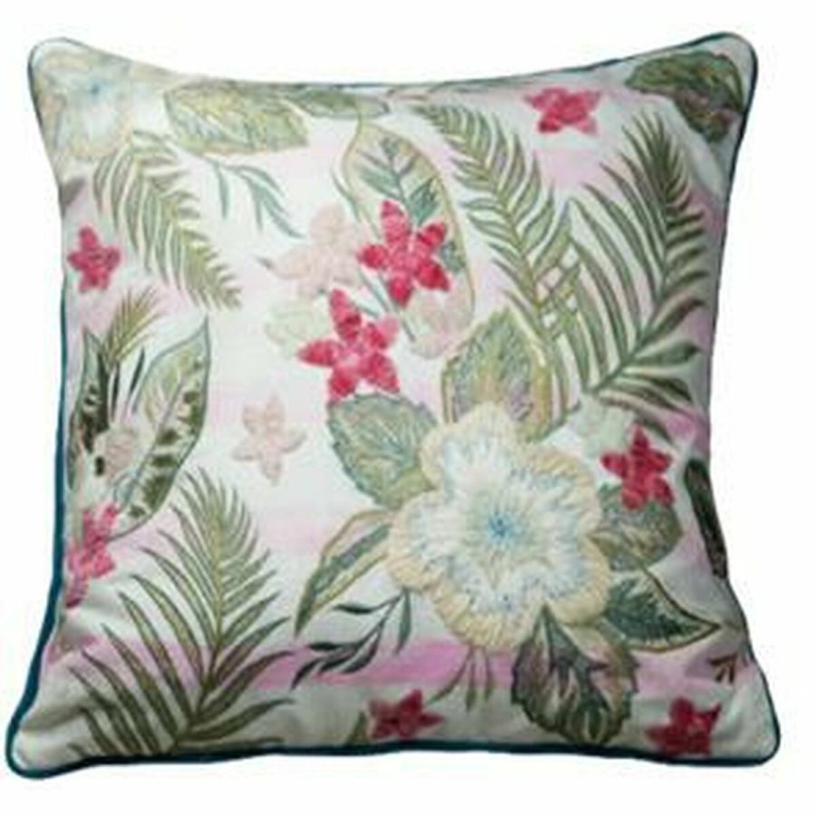 Pudebetrk DKD Home Decor 60 x 1 x 40 cm Pink Grn Tropisk #1