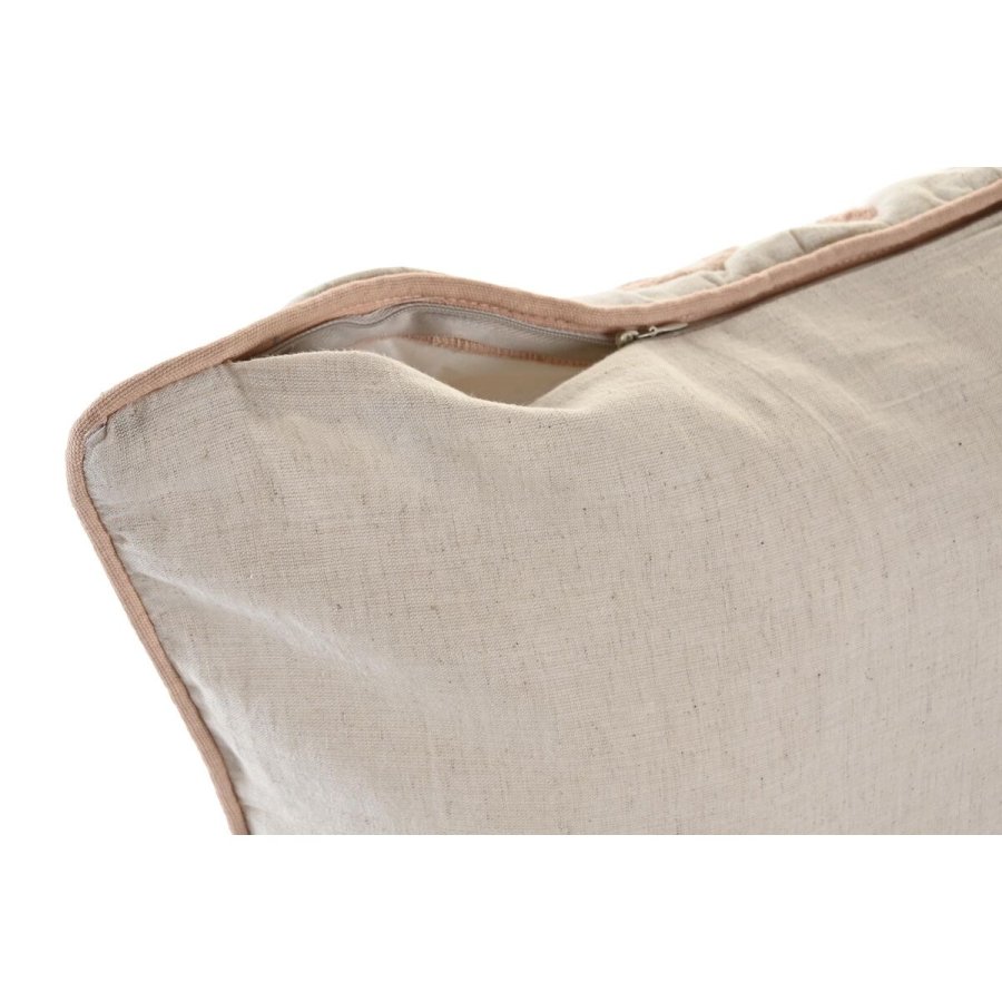 Pude DKD Home Decor 50 x 15 x 50 cm Beige Pink Aluminium Traditionel 50 x 1 x 50 cm #2