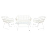 Have mbler DKD Home Decor Hvid 124 x 74 x 84 cm (4 Dele) #1