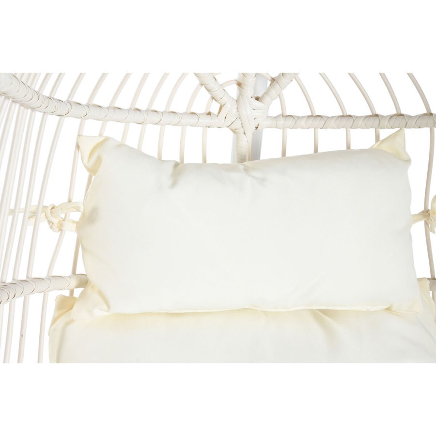 Hngende havestol DKD Home Decor Hvid Metal Aluminium syntetisk spanskrr 94 x 100 x 196 cm #3