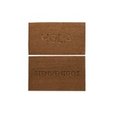 Drmtte DKD Home Decor Brun Gummi Kokos (75 x 45 x 2,3 cm) (2 enheder) #1