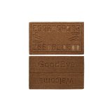 Drmtte DKD Home Decor Brun Gummi Kokos (75 x 45 x 2,3 cm) (2 enheder) #1
