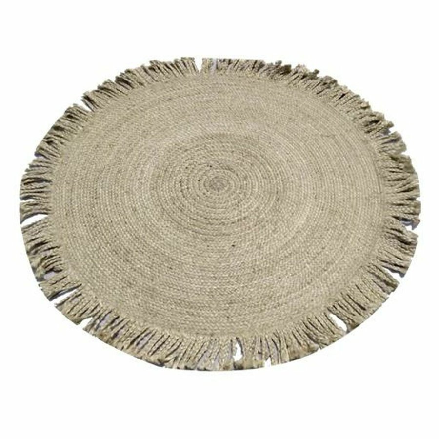 Tppe DKD Home Decor Natur Jute (200 x 200 x 1,5 cm) #1