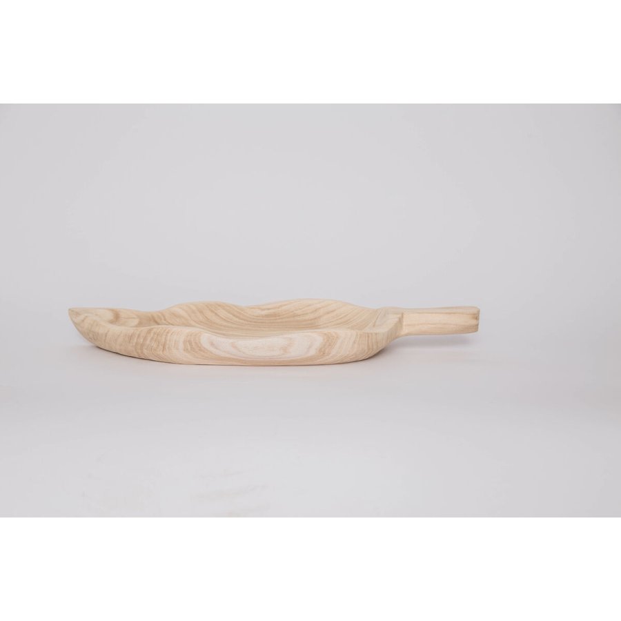 Snack bakke DKD Home Decor Lys brun Natur Tropisk Blad af en plante 56 x 28 x 5 cm #7