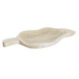 Snack bakke DKD Home Decor Lys brun Natur Tropisk Blad af en plante 56 x 28 x 5 cm #1