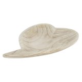 Snack bakke DKD Home Decor Lys brun Natur Hjerte Tropisk 35 x 24 x 4 cm #1