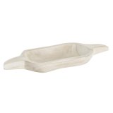 Snack bakke DKD Home Decor Lys brun Natur Tropisk 38 x 15 x 4 cm #1