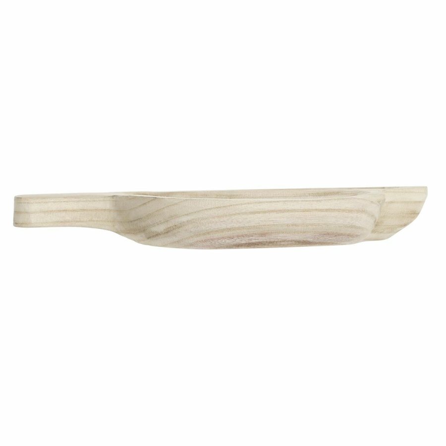 Snack bakke DKD Home Decor Lys brun Natur Tropisk 38 x 21 x 5 cm 30 x 21 x 5 cm #13