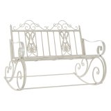 Gyngestol DKD Home Decor Metal Aluminium Hvid (118 x 90 x 92 cm) #1