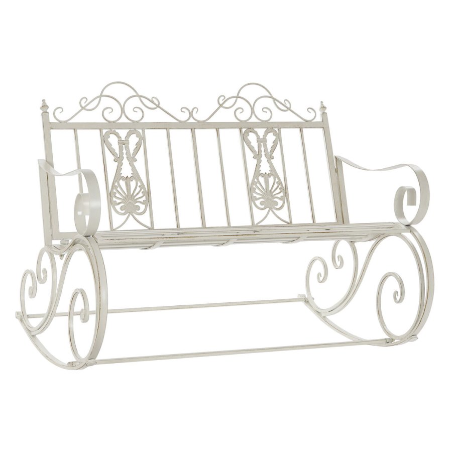 Gyngestol DKD Home Decor Metal Aluminium Hvid (118 x 90 x 92 cm) #1