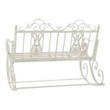 Gyngestol DKD Home Decor Metal Aluminium Hvid (118 x 90 x 92 cm) #5