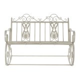 Gyngestol DKD Home Decor Metal Aluminium Hvid (118 x 90 x 92 cm) #6