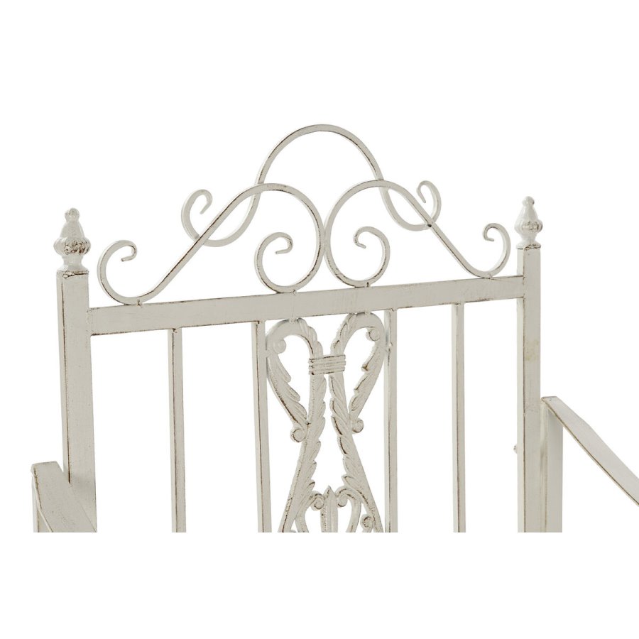 Gyngestol DKD Home Decor Metal Aluminium Hvid (63 x 89 x 92 cm) #3