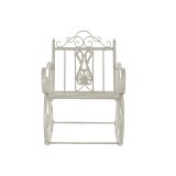 Gyngestol DKD Home Decor Metal Aluminium Hvid (63 x 89 x 92 cm) #5