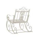 Gyngestol DKD Home Decor Metal Aluminium Hvid (63 x 89 x 92 cm) #6