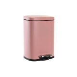 Papirkurv med pedal DKD Home Decor Fersken Metal polypropylen Basis 5 L #1