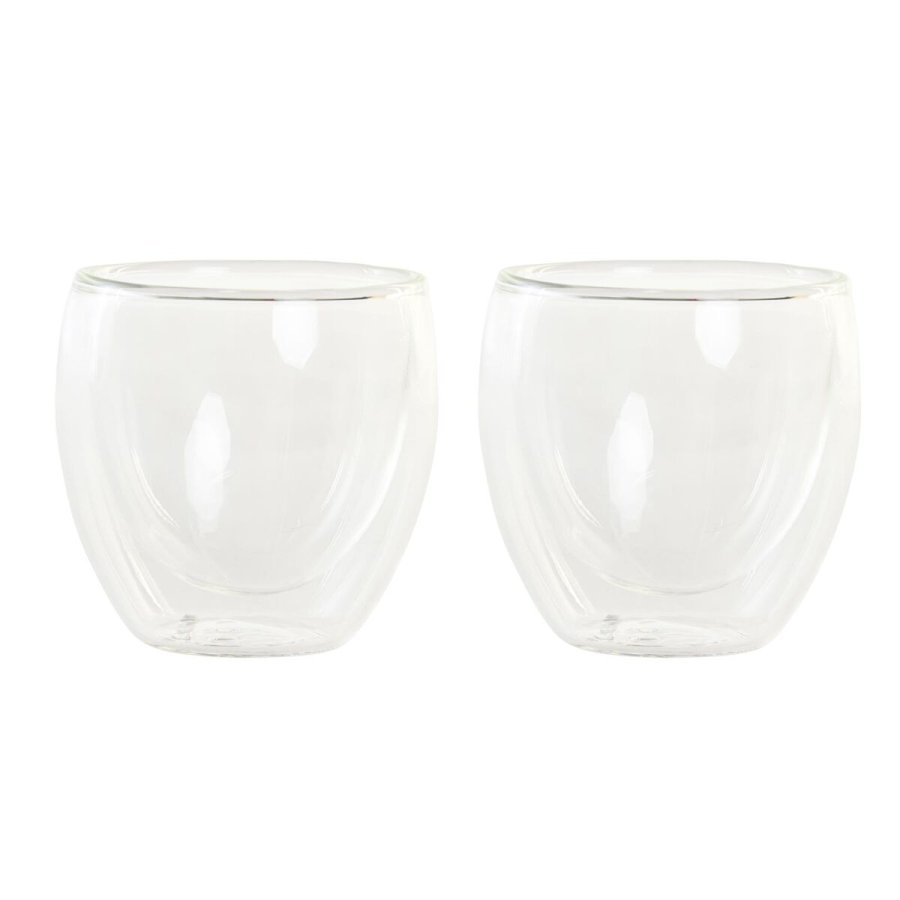 Glasst DKD Home Decor Gennemsigtig Krystal Borosilikatglas 100 ml 2 Dele #1