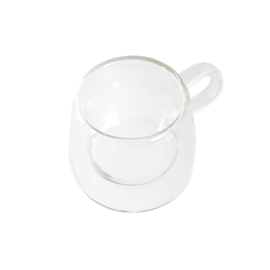 Dele kaffekopst DKD Home Decor Krystal Gennemsigtig Borosilikatglas (80 ml) #4