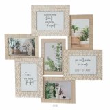 Fotoramme DKD Home Decor Krystal Natur Tr MDF Skandinavisk (50,5 x 1,8 x 48 cm) #1