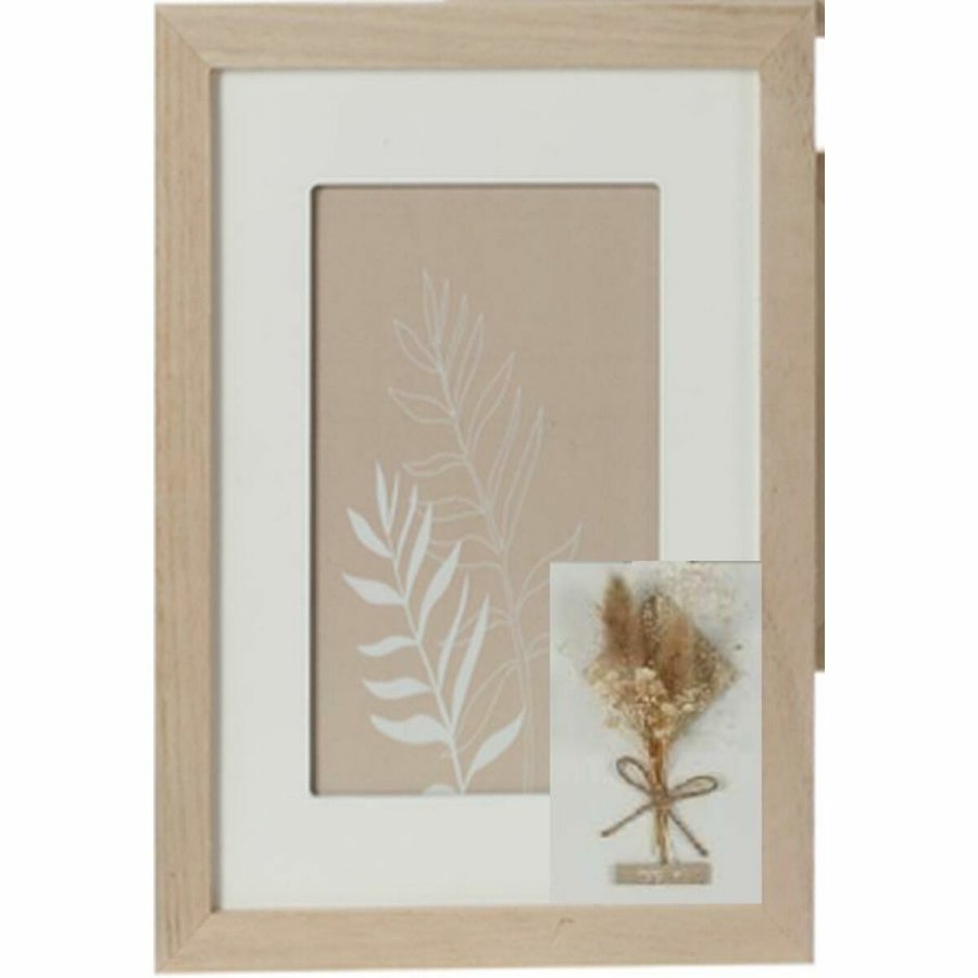 Fotoramme DKD Home Decor Krystal Natur Shabby Chic (15 x 1 x 20 cm) (22 x 1 x 27 cm) #1