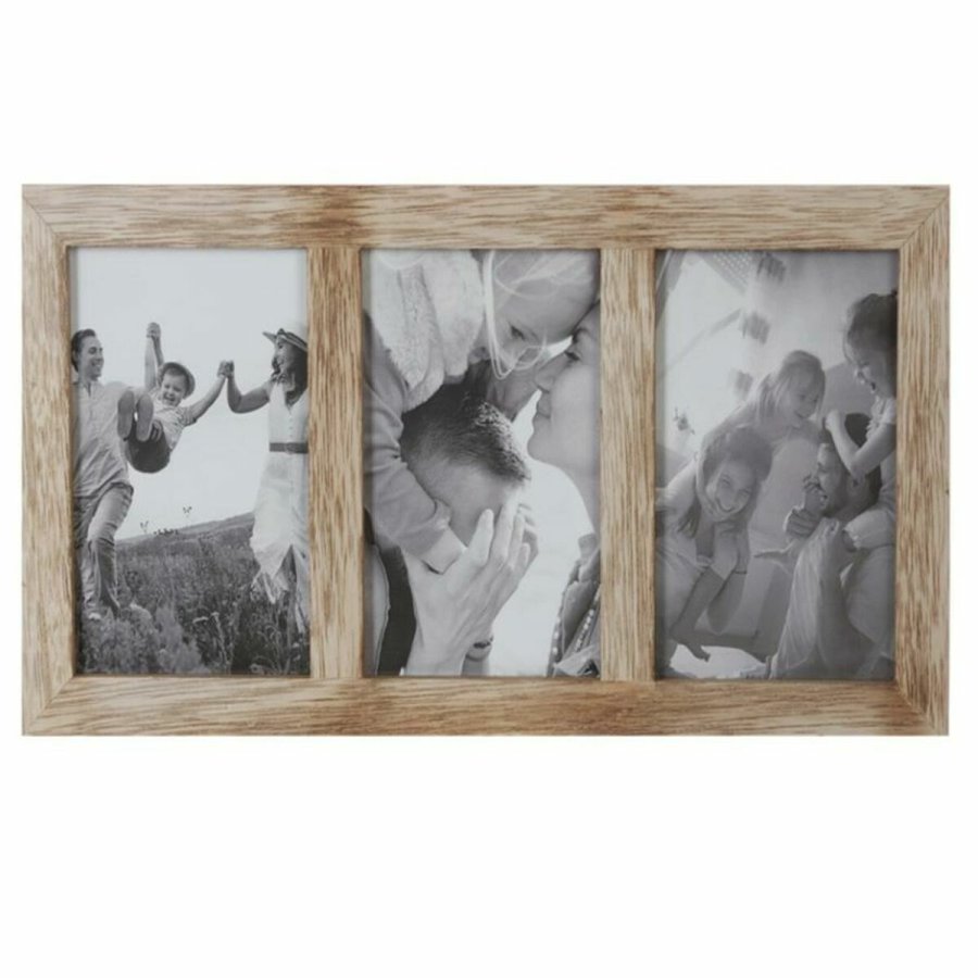 Fotoramme DKD Home Decor Krystal Natur Moutain Tr MDF (35 x 1,2 x 18 cm) #1