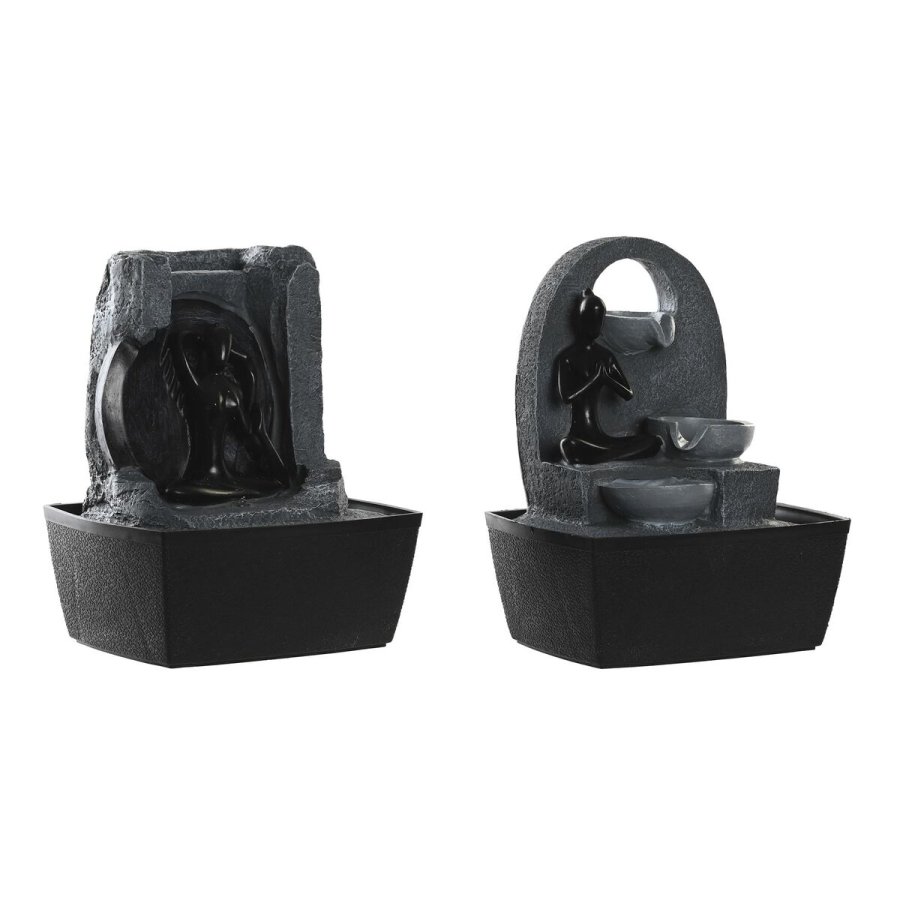 Fontana DKD Home Decor 20 x 15 x 24 cm Harpiks Indianer mand (2 enheder) #1