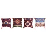 Pude DKD Home Decor Polyester Multifarvet Ikat (45 x 10 x 45 cm) (4 enheder) #4