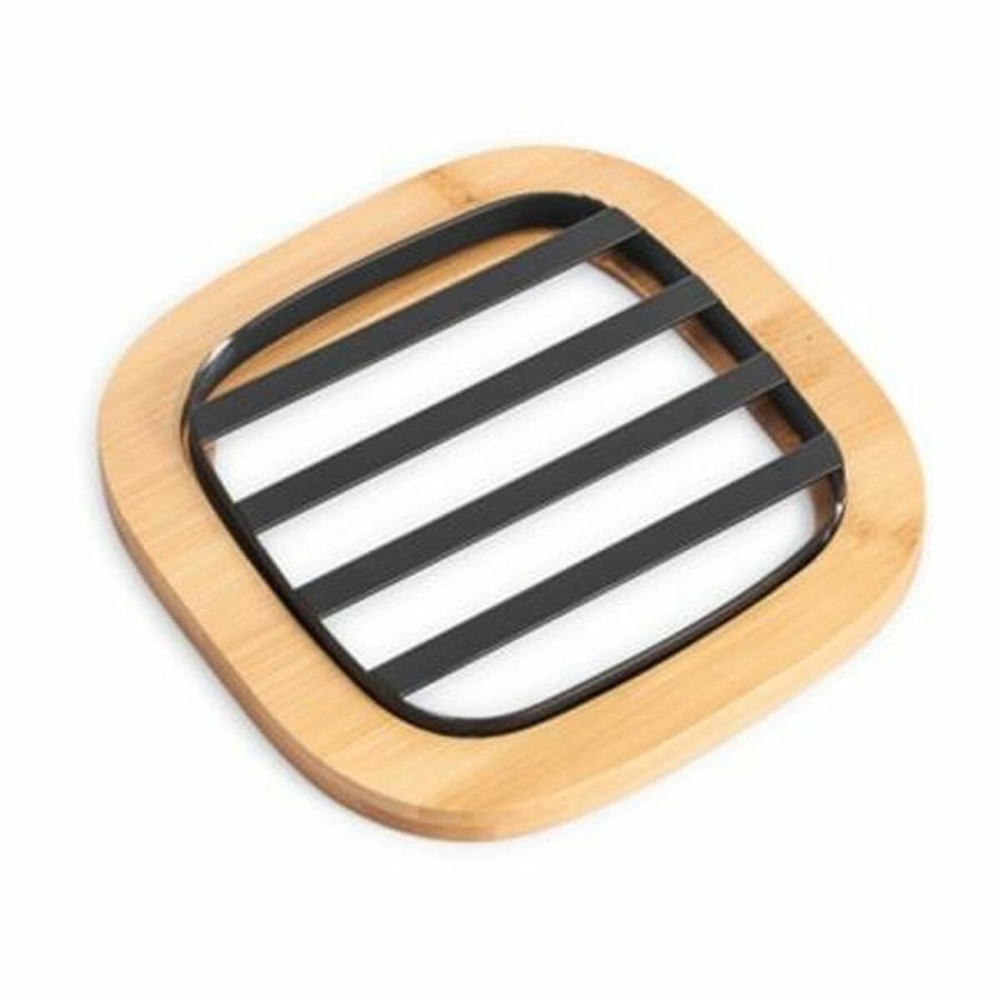 Dkkeserviet DKD Home Decor 17 x 17 x 1 cm Natur Sort Stl #1