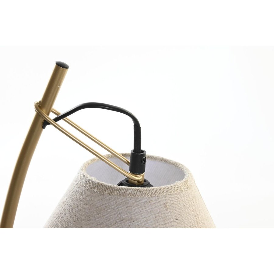 Vglampe DKD Home Decor Gylden Metal Hr Hvid 50 W Moderne (22 x 32 x 37 cm) (2 enheder) #3