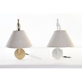 Vglampe DKD Home Decor Gylden Metal Hr Hvid 50 W Moderne (22 x 32 x 37 cm) (2 enheder) #4