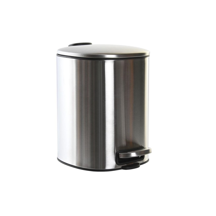 Papirkurv med pedal DKD Home Decor Slvfarvet Rustfrit stl polypropylen Basis 5 L #1