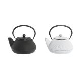 Tekande DKD Home Decor Sort Rustfrit stl Hvid (2 enheder) #1