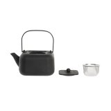 Tekande DKD Home Decor Sort Rustfrit stl Hvid 1,2 L (2 enheder) #4