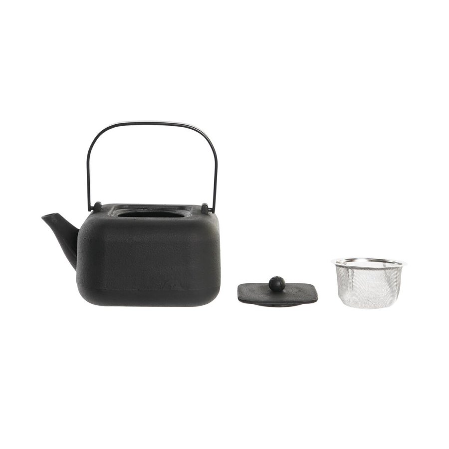Tekande DKD Home Decor Sort Rustfrit stl Hvid 1,2 L (2 enheder) #4