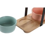 St til appetizere DKD Home Decor 20 x 10,5 x 14 cm Porceln Multifarvet 3 Dele #7