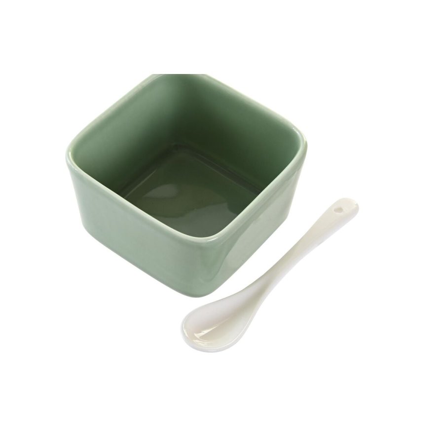 St til appetizere DKD Home Decor Porceln Multifarvet Bambus 8 Dele (30 x 30 x 6 cm) #7