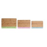 Skrebrt DKD Home Decor Bl Grn Pink Bambus 33,5 x 22,4 x 1,2 cm #7