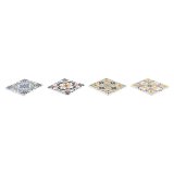 Varmebrikker DKD Home Decor Flise 4 enheder (10,8 x 10,8 x 0,7 cm) #4