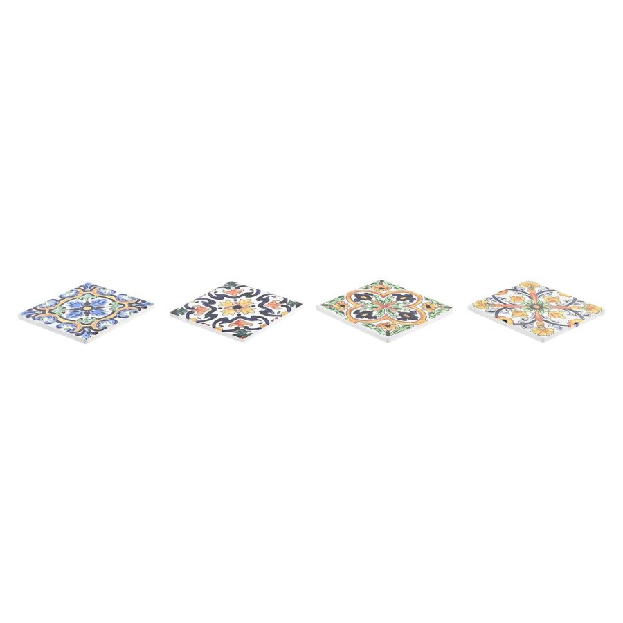 Varmebrikker DKD Home Decor Flise 4 enheder (10,8 x 10,8 x 0,7 cm) #4