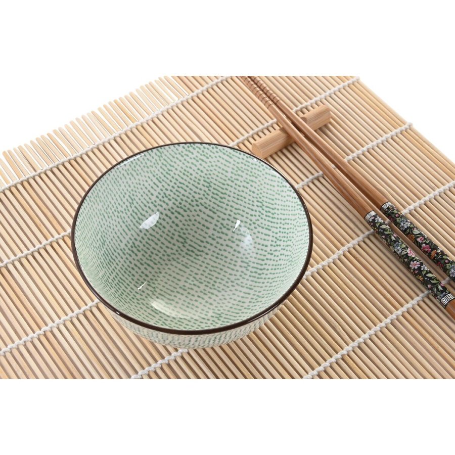 Sushi-st DKD Home Decor 14,5 x 14,5 x 35 cm Stentj Orientalsk (16 Dele) #4