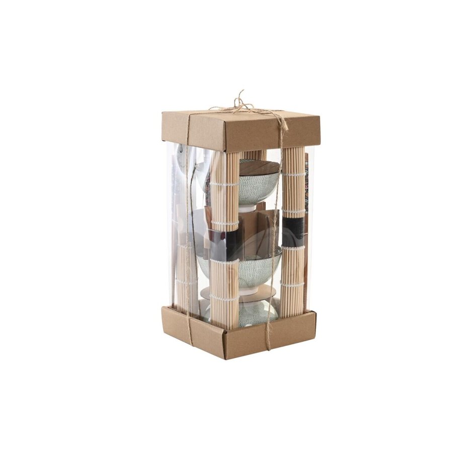 Sushi-st DKD Home Decor 14,5 x 14,5 x 35 cm Stentj Orientalsk (16 Dele) #10